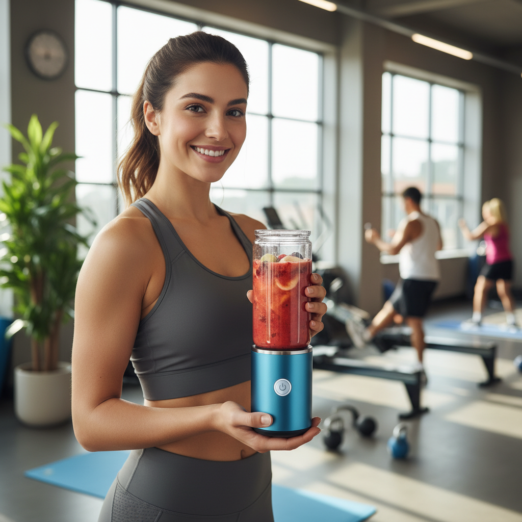 Licuadora portátil lifestyle gimnasio